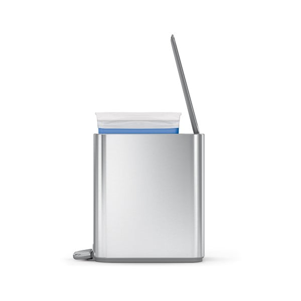 Coș de gunoi argintiu mat cu pedală din oțel 5 l – simplehuman-image-3
