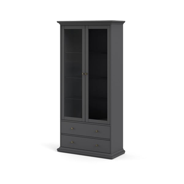 Vitrină gri 96x201 cm Paris – Tvilum-image-4