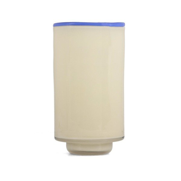 Vază crem din sticlă (înălțime 21,5 cm) Milo – ONA