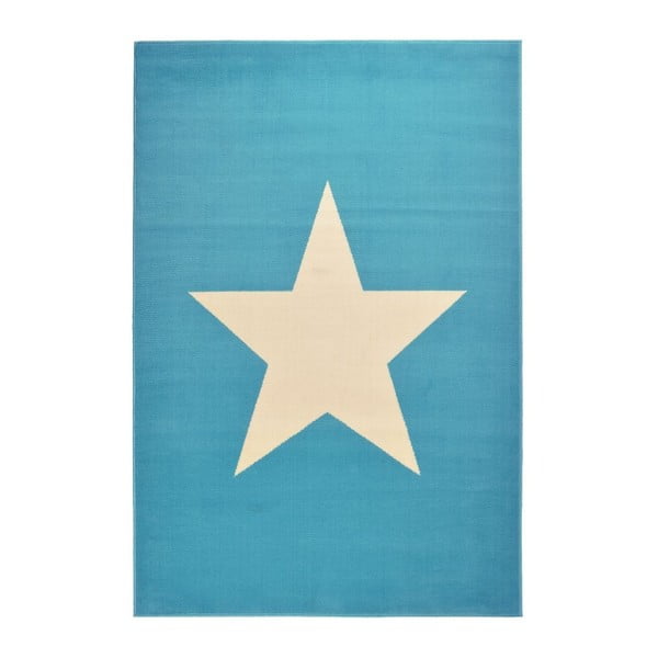 Covor Hanse Home Star, 140 x 200 cm, albastru deschis-alb