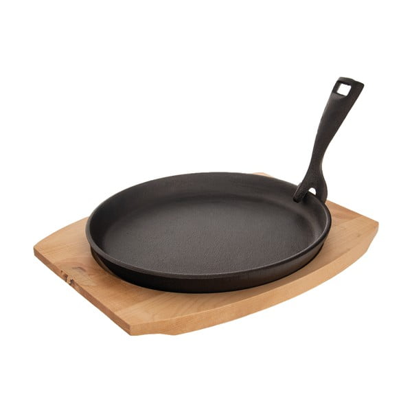 Tigaie tip grill cu mâner reglabil din fontă ø 22 cm LITINA – Orion-image-4