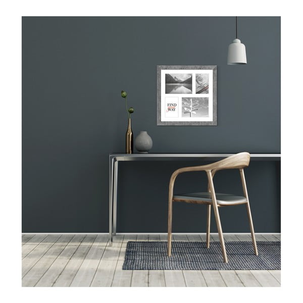 Ramă foto pentru 4 fotografii Styler Yellowstone, 39 x 39 cm, gri-image-1