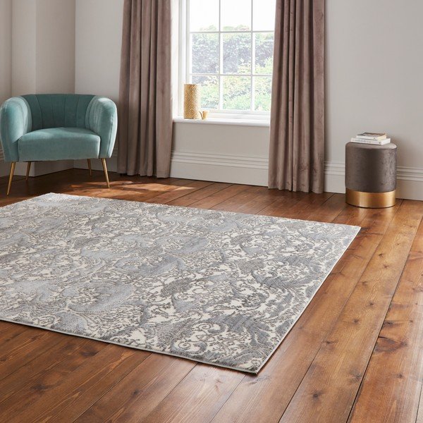 Covor gri-crem 160x235 cm Imperial Grey – Think Rugs-image-2