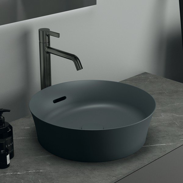 Chiuvetă gri rotundă din ceramică ø 40 cm Ipalyss – Ideal Standard-image-1
