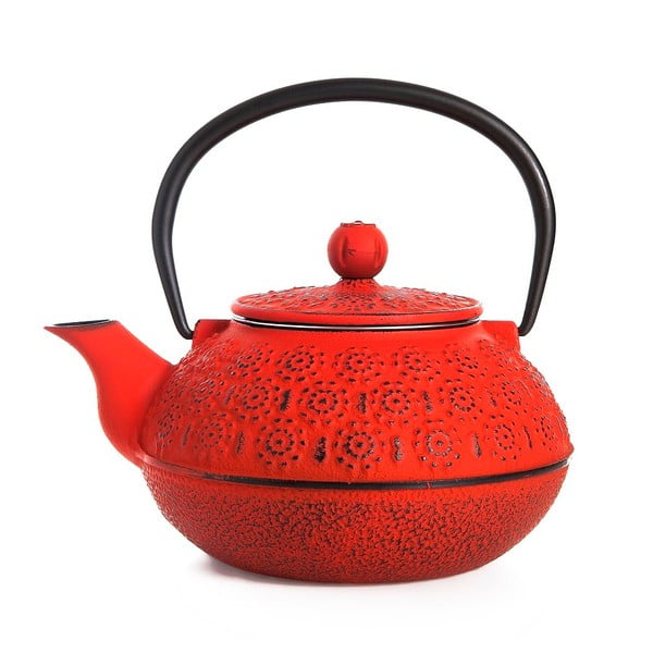 Ceainic din fontă Bambum Taşev Linden, 800 ml, roșu