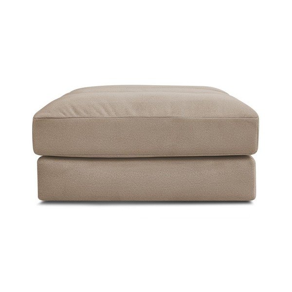 Taburet taupe cu tapițerie din catifea Sierra – Bobochic Paris