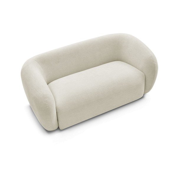 Canapea bej cu tapițerie din chenille 160 cm Celine – Bobochic Paris-image-3