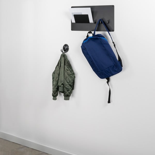 Cârlig negru de montat pe perete din plastic Tick – Spinder Design-image-4