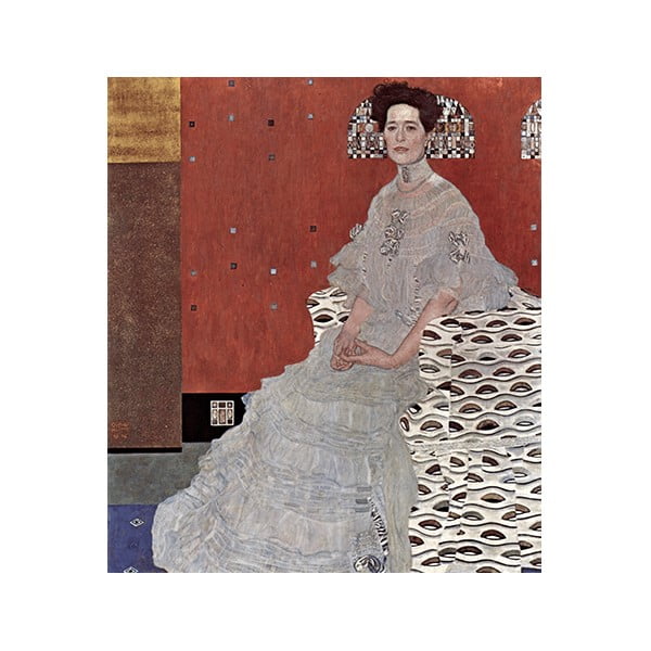 Reproducere tablou Gustav Klimt - Fritza Riedler, 80 x 70 cm
