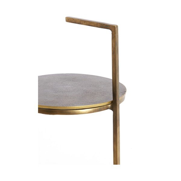 Măsuță auxiliară rotundă cu blat din piatră ø 26 cm Leda – Light & Living-image-4