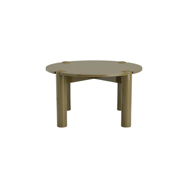 Măsuță de cafea kaki rotundă din MDF ø 80 cm Pussel – Ellos Home