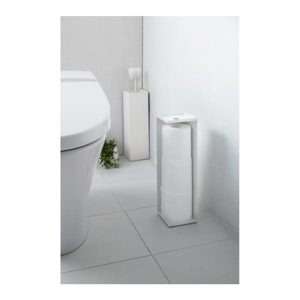 Suport pentru hârtie igienică Yamazaki Tower, alb-image-1