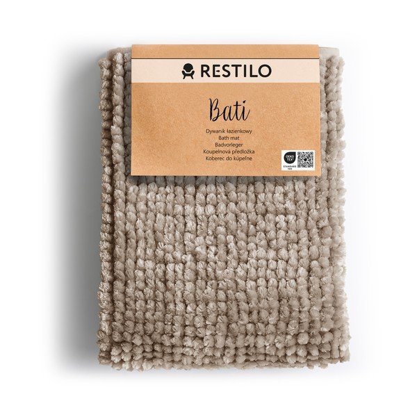 Covoraș de baie maro deschis 70x120 cm Bati – Restilo