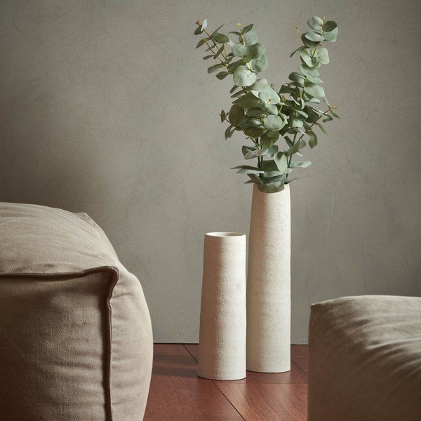 Vază albă din ceramică înaltă (înălțime 50 cm) Cone – S|P Collection-image-1