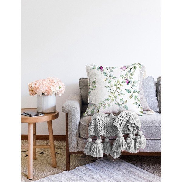 Față de pernă din amestec de bumbac Minimalist Cushion Covers Roses 55 x 55 cm-image-2