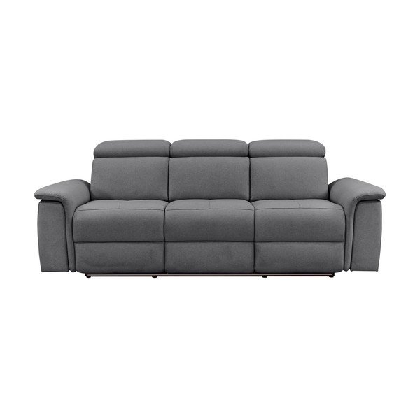 Canapea gri cu tapițerie din piele 211 cm Pareli – Støraa