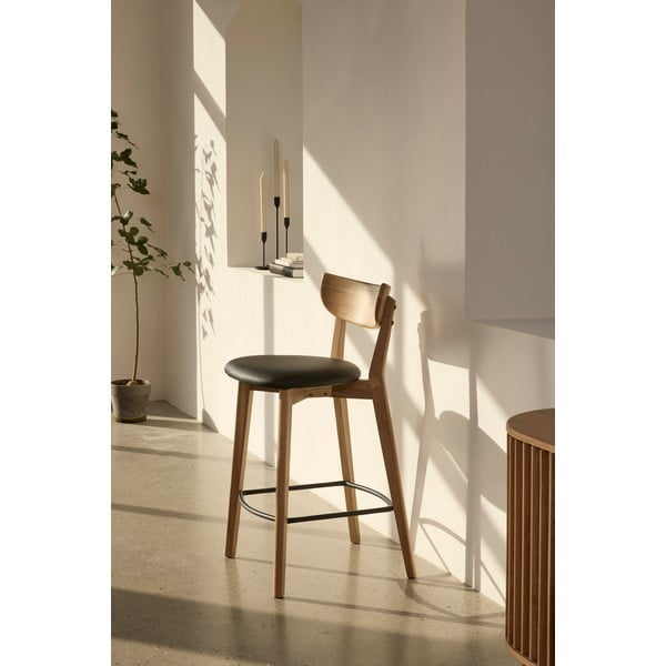 Scaun de bar din stejar Unique Furniture Pero-image-1