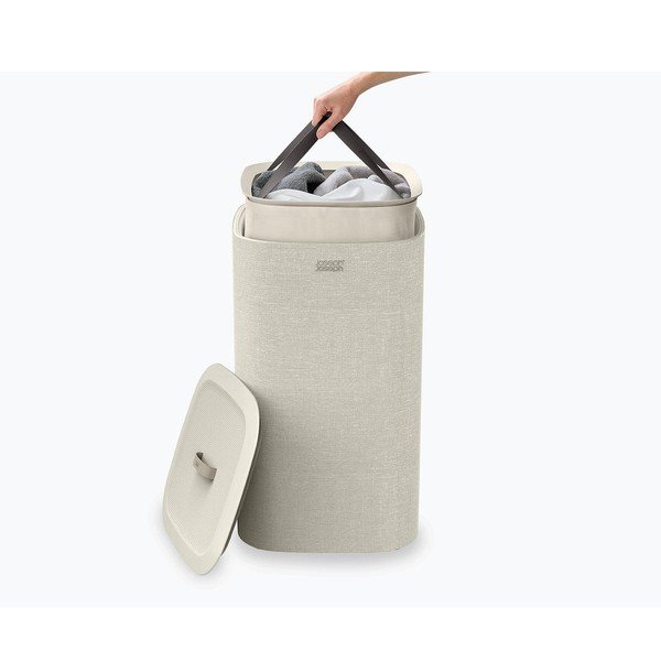 Coș de rufe bej din material textil 60 l Tota One – Joseph Joseph-image-3