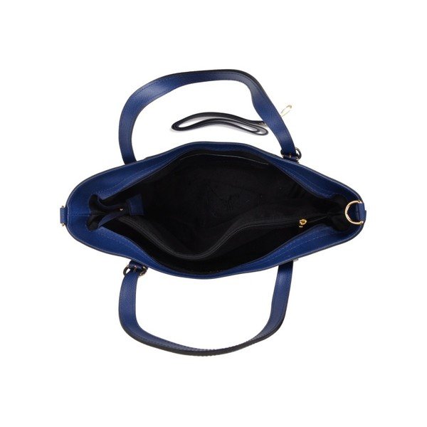 Geantă din piele Mangotti Bags Francesca, albastru-image-3