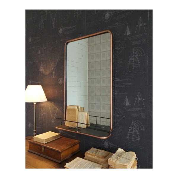 Oglindă perete cu poliță Orchidea Milano Orient Express, 81 x 51 cm