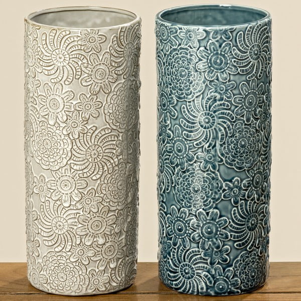 Set 2 vaze din porțelan Boltze Aldaia, înălțime 25 cm