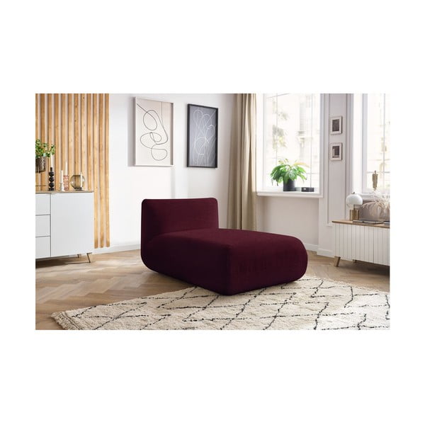 Modul pentru canapea burgundy cu tapițerie din catifea reiată Lecomte – Bobochic Paris-image-3