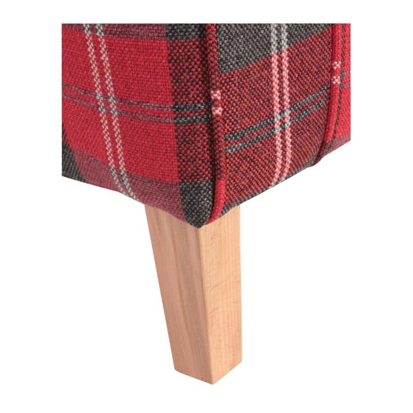 Fotoliu în carouri Max Winzer Lorris Vintage, roșu-image-4