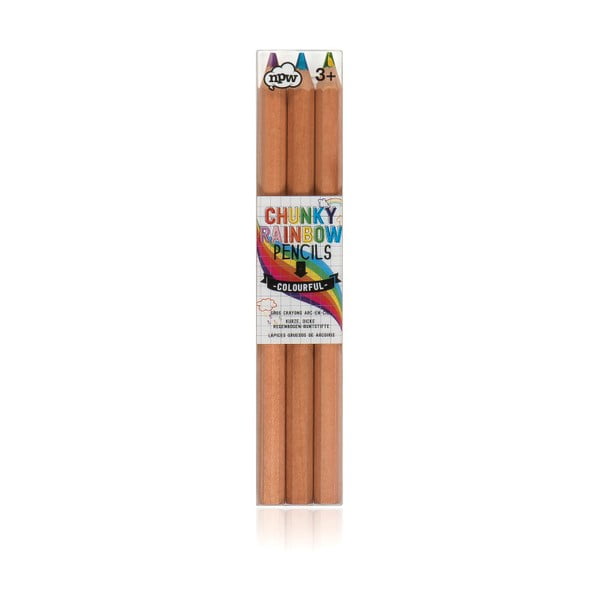 Set 3 creioane NPW Rainbow Pencils