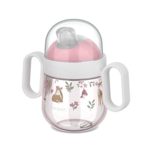 Cană pentru copii roz-deschis din plastic 200 ml Fairy Garden – Mepal