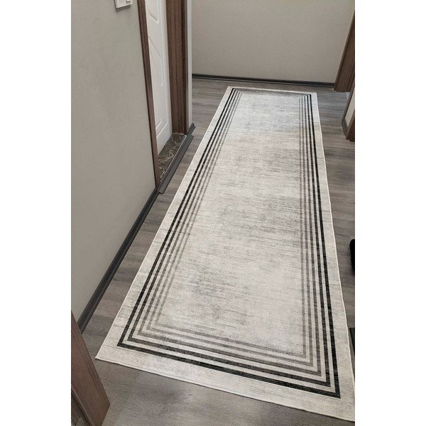 Covor tip traversă crem lavabil 80x300 cm Simpio – Vitaus-image-1