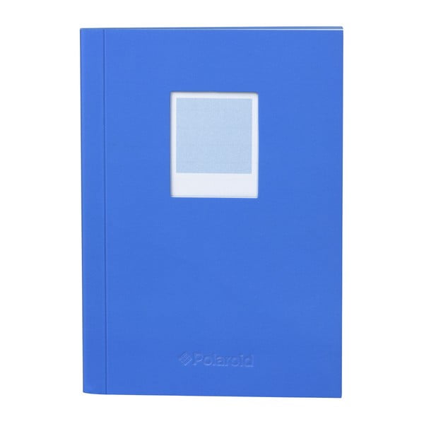 Agendă Polaroid Soft Touch,, 14,9 x 10,5 cm, albastru