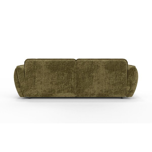 Colțar verde cu tapițerie din chenille (cu colț pe partea dreaptă/cu șezlong) Nelia – Ropez-image-4