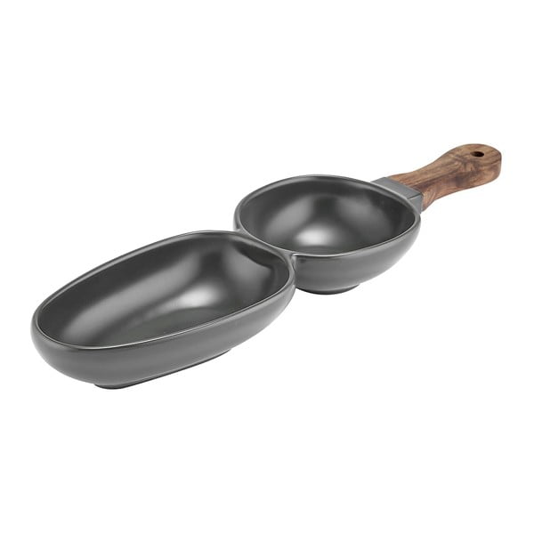 Set de servire gri antracit din porțelan Essentials – Ladelle