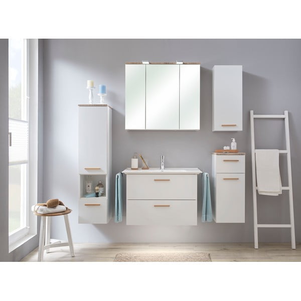 Dulap de baie suspendat alb fără chiuvetă 71x51 cm Set 923 - Pelipal-image-1