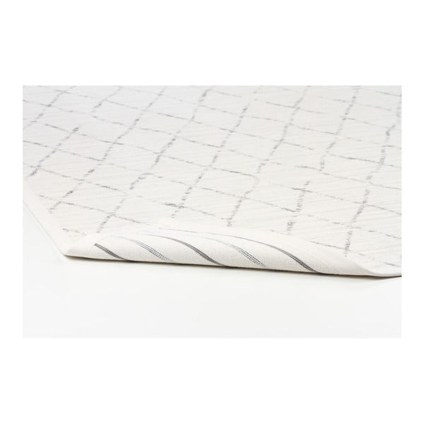 Covor reversibil cu model Narma Vao, 140 x 200 cm, alb-image-3