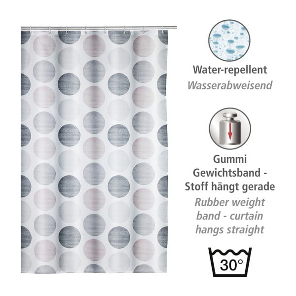 Perdea de duș 180x200 cm Pastel Dots – Wenko-image-3