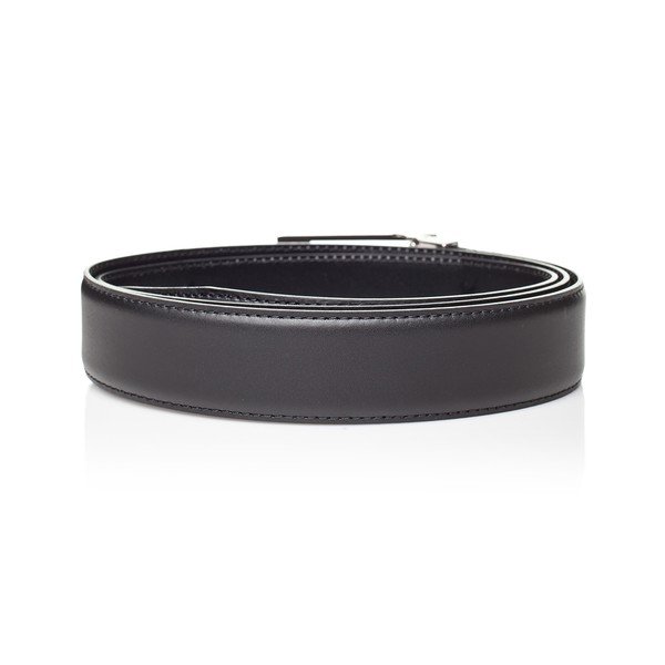 Curea din piele pentru bărbați Ferruccio Laconi Victor, lungime 85 cm, negru-image-2