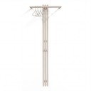 Cuier de perete taupe din oțel 65 cm Senza – Spinder Design