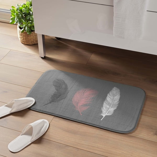 Covoraș de baie gri 45x75 cm Penelope – douceur d'intérieur-image-1