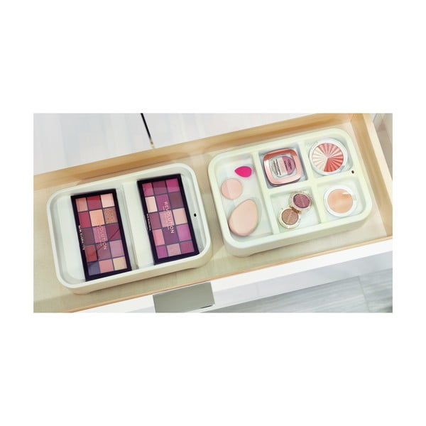 Organizator pentru cosmetice iDesign Eco Bin, 28,12 x 19,23 cm, alb-image-1