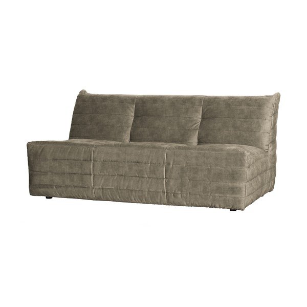 Canapea bej cu tapițerie din catifea 160 cm Bag – WOOOD-image-1