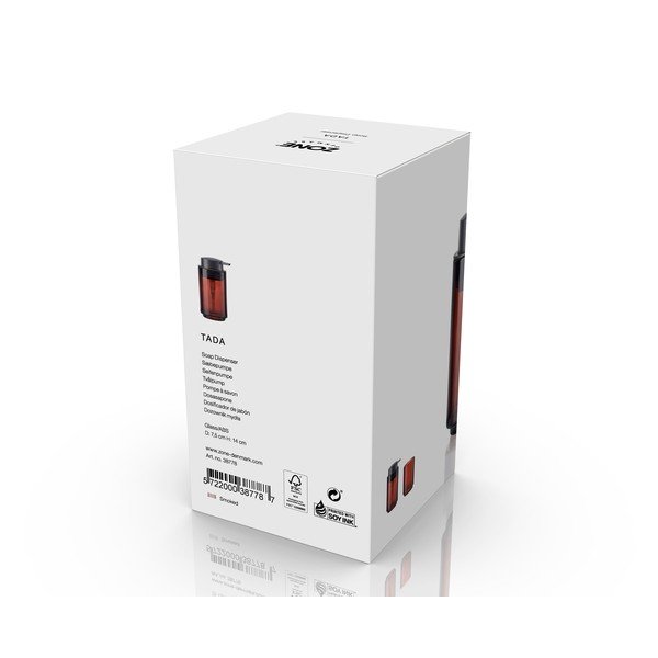 Dozator de săpun lichid maro din sticlă 250 ml Tada – Zone-image-3