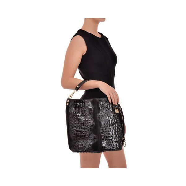 Geantă din piele Roberta M Russna, negru-image-4