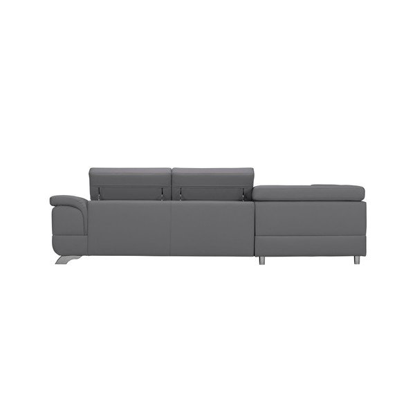 Canapea extensibilă cu spațiu pentru depozitare Windsor & Co Sofas Gamma, pe partea stângă, gri-image-3