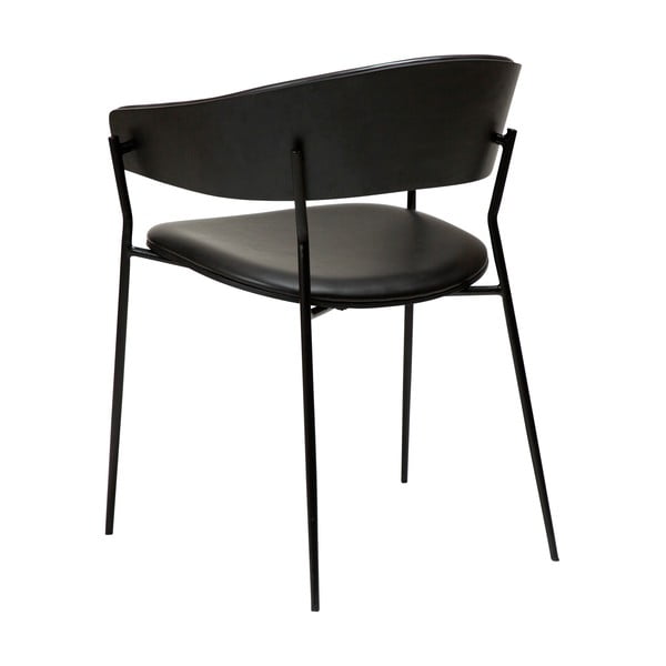 Scaun de sufragerie negru mat cu cotiere Crib – DAN-FORM Denmark-image-4