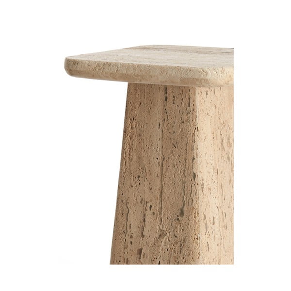 Măsuță auxiliară cu blat din piatră 30x30 cm Kepami – Light & Living-image-3