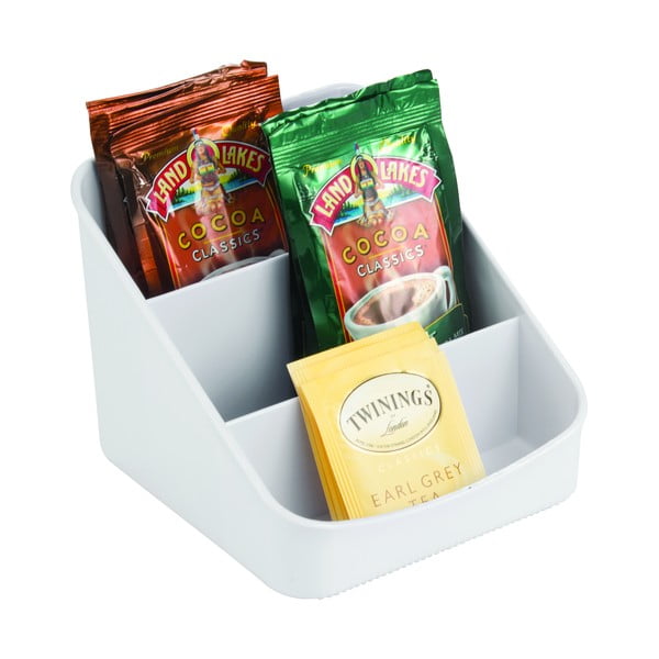 Organizator cu 3 compartimente iDesign Linus, 16 x 14,5 cm, gri-image-2