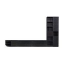 Set TV negru din lemn masiv de pin 358x210 cm Finca – WOOOD