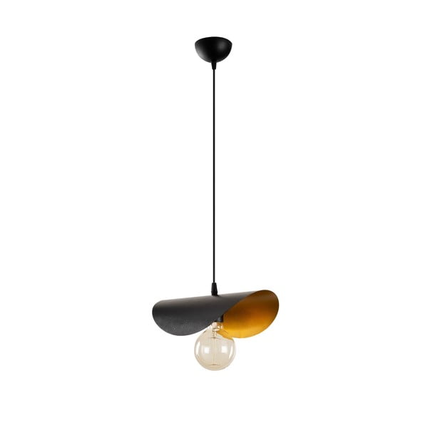 Lustră neagră/în culoarea bronz cu abajur din metal Sivani – Opviq lights-image-2