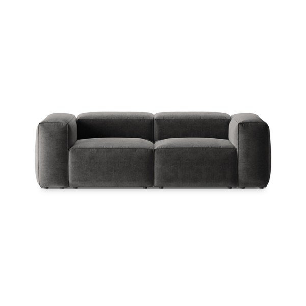 Canapea gri închis 224 cm Bergamo – Cosmopolitan Design
